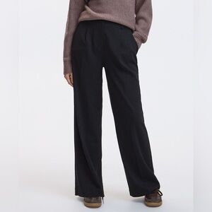 Reitmans Black Wide-Leg Trousers – Women’s Size 11 – Stretch Polyester Blend